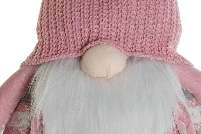 DKD Home Decor Figura Gnomo Rosa Blanco Poliester 15 x 84 x 30 cm