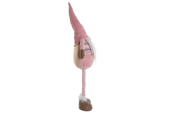 DKD Home Decor Figura Gnomo Rosa Blanco Poliester 15 x 84 x 30 cm