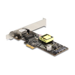 DeLOCK Tarjeta de red PCI Express x1 2,5 Gigabit LAN con PoE+