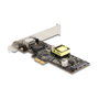 DeLOCK Tarjeta de red PCI Express x1 2,5 Gigabit LAN con PoE+