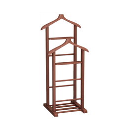 Hanah Home Aparcabotas Perchero de Madera Maciza Color Nogal
