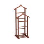 Hanah Home Aparcabotas Perchero de Madera Maciza Color Nogal