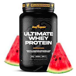 BIGMAN Ultimate Whey 1 Kg Sandia Proteína de Suero de Leche Concentrado con Lactasa