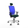 PIQUERAS Y CRESPO Silla de oficina Motilla Verde botella y Azul