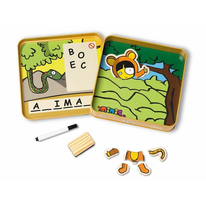 Cayro Juego Ahorcado Chita de madera en caja de metal