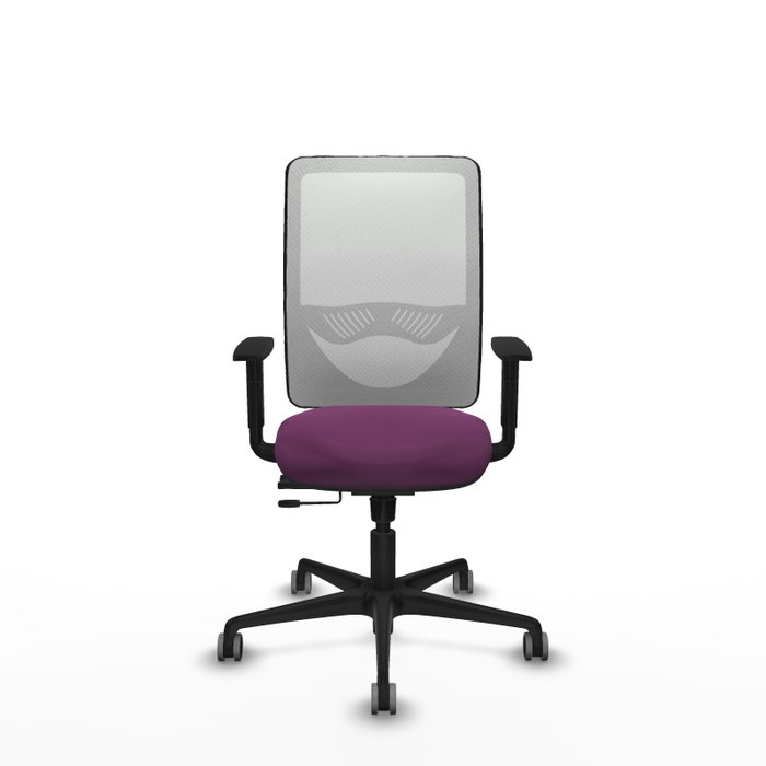 PIQUERAS Y CRESPO Silla de oficina Zulema con mecanismo Sincro/Traslack Morado y Blanco