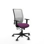 PIQUERAS Y CRESPO Silla de oficina Zulema con mecanismo Sincro/Traslack Morado y Blanco