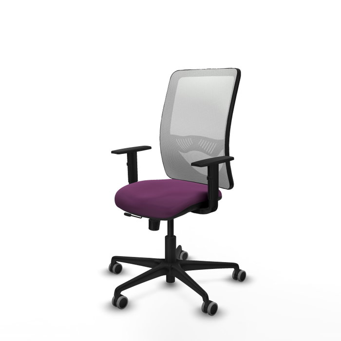 PIQUERAS Y CRESPO Silla de oficina Zulema con mecanismo Sincro/Traslack Morado y Blanco