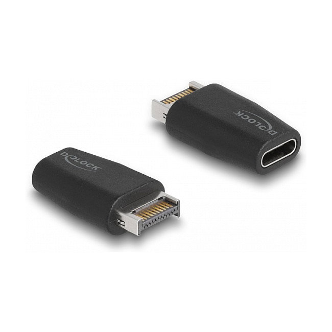 DeLOCK Adaptador USB 10 Gbps de USB Type-A macho a USB Type-C™ hembra negro DeLOCK Adaptador USB 10 Gbps de USB Type-A macho a USB Type-C™ hembra negro
