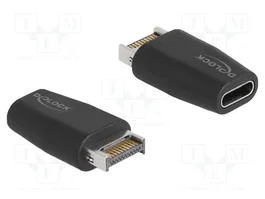 DeLOCK Adaptador USB 10 Gbps de USB Type-A macho a USB Type-C™ hembra negro