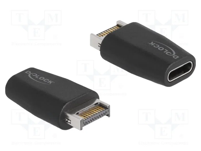 DeLOCK Adaptador USB 10 Gbps de USB Type-A macho a USB Type-C™ hembra negro DeLOCK Adaptador USB 10 Gbps de USB Type-A macho a USB Type-C™ hembra negro