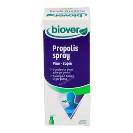 BIOVER Spray de Própolis 25ml - Con Tomillo, Equinácea y Aceites Esenciales para Vías Respiratorias
