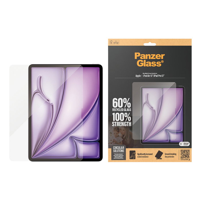 Panzerglass Protector de Pantalla para iPad Air 12.9" 2024 / iPad Pro 12.9" 2024 - Cristal Templado UWF Panzerglass Protector de Pantalla para iPad Air 12.9" 2024 / iPad Pro 12.9" 2024 - Cristal Templado UWF