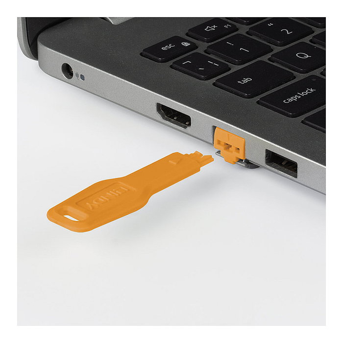 Lindy 47898 Bloqueadores de Puerto RJ-45, Color Naranja, Acrilonitrilo Butadieno Estireno (ABS), Pack de 20 Unidades