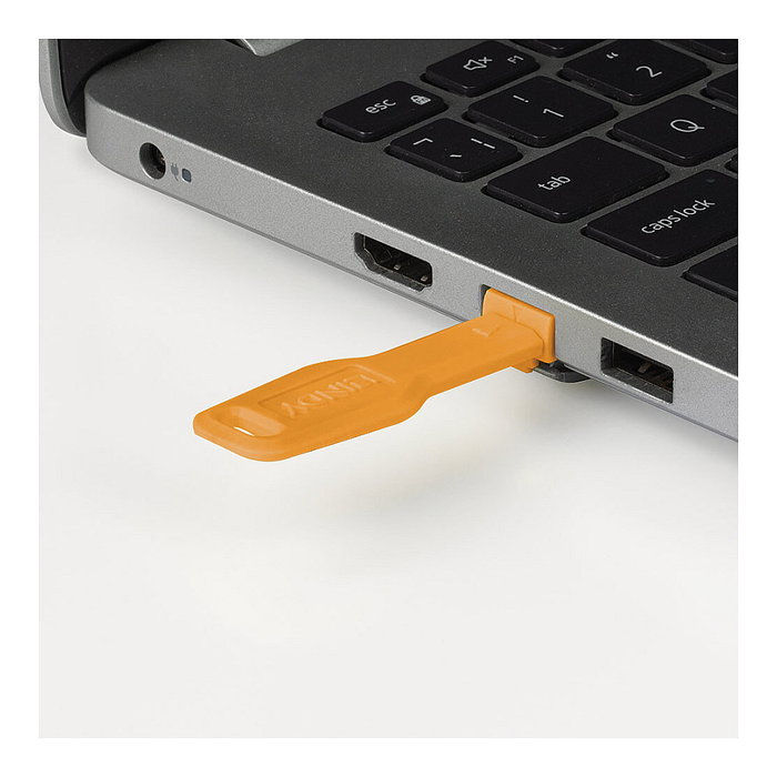 Lindy 47898 Bloqueadores de Puerto RJ-45, Color Naranja, Acrilonitrilo Butadieno Estireno (ABS), Pack de 20 Unidades