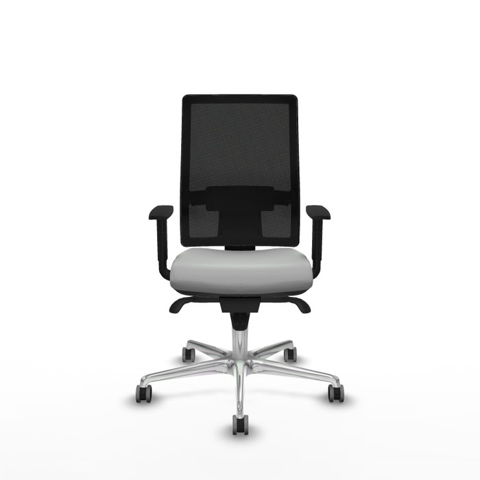 PIQUERAS Y CRESPO Silla de oficina Horna con mecanismo Sincro, Gris claro y Negro PIQUERAS Y CRESPO Silla de oficina Horna con mecanismo Sincro, Gris claro y Negro
