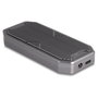 DeLOCK Carcasa Externa Gaming para SSD M.2 NVMe PCIe, USB 3.2 Gen 2x2 Type-C 20 Gbps con Iluminación LED RGB - Caja Externa Gris para Unidad de Estado Sólido