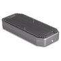 DeLOCK Carcasa Externa Gaming para SSD M.2 NVMe PCIe, USB 3.2 Gen 2x2 Type-C 20 Gbps con Iluminación LED RGB - Caja Externa Gris para Unidad de Estado Sólido