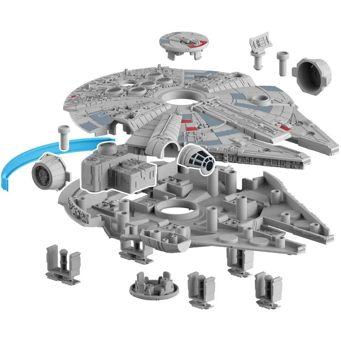 Revell Star Wars Halcón Milenario - Kit de Construcción con Luces y Sonidos para Construir y Jugar - Para Mayores de 6 Años
