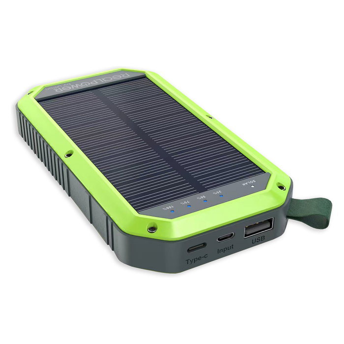 RealPower PB-10000 Solar 10000mAh Negro/Verde