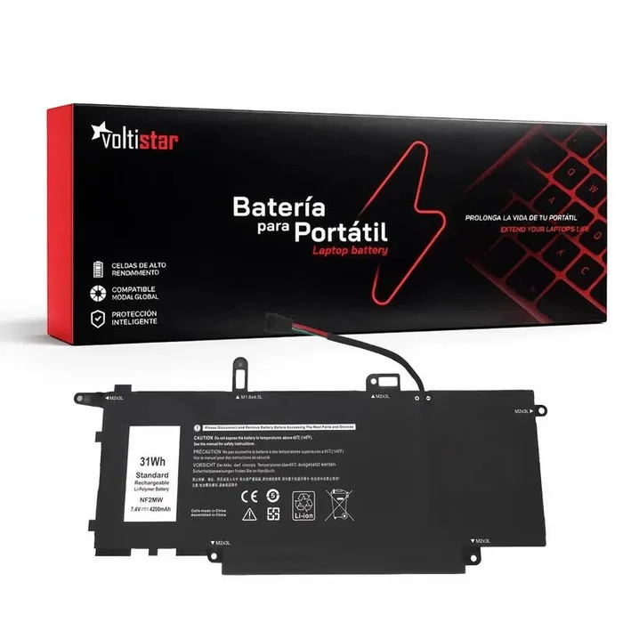 Voltistar Batería NF2MW para Dell Inspiron 7400 y Latitude 7400/9410, 7.4V 4200mAh