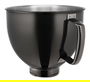 Kitchenaid 5KSM5SSBRB Bol de Acero Inoxidable Negro Radiant para Robot con Cabezal Inclinable