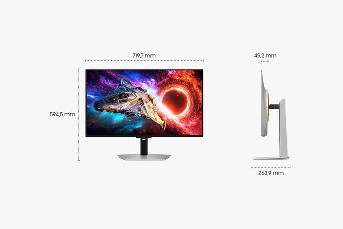 Samsung Odyssey OLED G8 LS32HG800SUXEN 32'' 4K 240Hz QD-OLED Silver