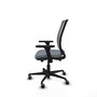 PIQUERAS Y CRESPO Silla de oficina Haches Gris con mecanismo Sincro/Traslack