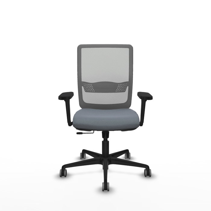 PIQUERAS Y CRESPO Silla de oficina Haches Gris con mecanismo Sincro/Traslack PIQUERAS Y CRESPO Silla de oficina Haches Gris con mecanismo Sincro/Traslack