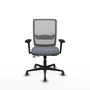PIQUERAS Y CRESPO Silla de oficina Haches Gris con mecanismo Sincro/Traslack