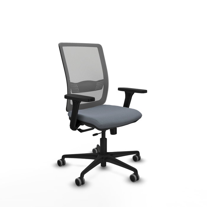 PIQUERAS Y CRESPO Silla de oficina Haches Gris con mecanismo Sincro/Traslack PIQUERAS Y CRESPO Silla de oficina Haches Gris con mecanismo Sincro/Traslack
