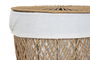 DKD Home Decor Cesta Ropa Natural 40x50x40cm (2 Unidades) Fibra Poliester