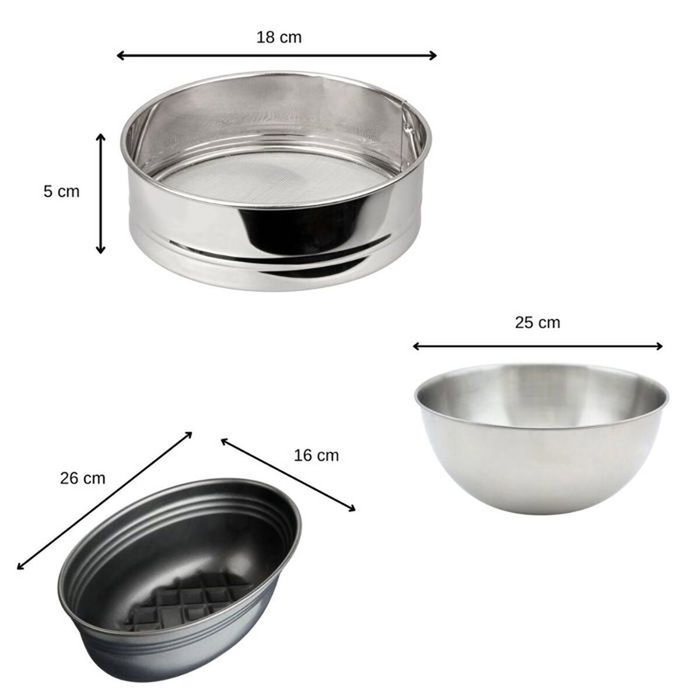 Fackelmann Juego de 3 utensilios Zenker para hornear pan