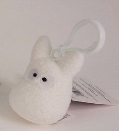 Mi vecino Totoro Llavero Peluche Totoro blanco 6 cm