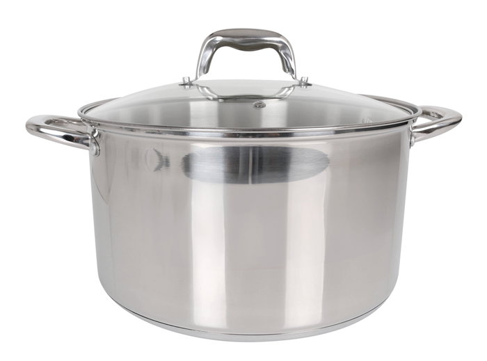 Quttin Olla con Tapa Acero Inoxidable 28 cm / 10 Litros, Modelo New Caesar (2 Unidades) Quttin Olla con Tapa Acero Inoxidable 28 cm / 10 Litros, Modelo New Caesar (2 Unidades)