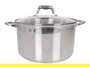 Quttin Olla con Tapa Acero Inoxidable 28 cm / 10 Litros, Modelo New Caesar (2 Unidades)