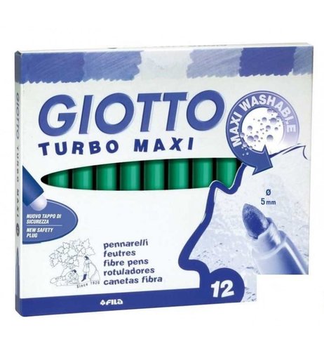 Giotto Turbo Maxi Rotuladores Verde Oscuro Set de 12
