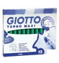 Giotto Turbo Maxi Rotuladores Verde Oscuro Set de 12