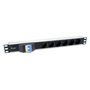 Equip Regleta PDU Rack 19 Pulgadas 1U, 6 Tomas AC Tipo F, 240V/16A, Referencia EQ333312