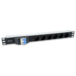 Equip PDU Básica 1U con 6 salidas AC Tipo F