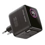 Mobile Origin PW3 Cargador GaN 65W con Cable USB-C Retráctil y Pantalla TFT