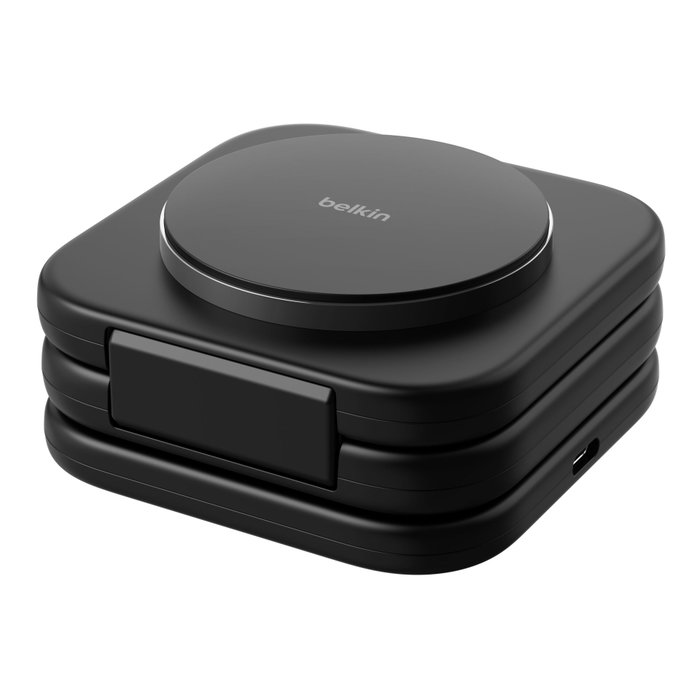 Belkin Boost Charge PRO Qi2 3-en-1 Magnético, Plegable y para Viajes, Negro
