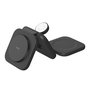 Belkin Boost Charge PRO Qi2 3-en-1 Magnético, Plegable y para Viajes, Negro