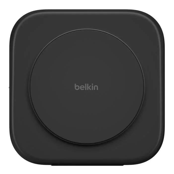 Belkin BoostCharge Pro Cargador inalámbrico magnético 3 en 1 con Qi2 para iPhone 15/14/13/12, Apple Watch y AirPods - Negro, 15W, plegable, estuche viaje