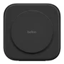 Belkin BoostCharge Pro Cargador inalámbrico magnético 3 en 1 con Qi2 para iPhone 15/14/13/12, Apple Watch y AirPods - Negro, 15W, plegable, estuche viaje