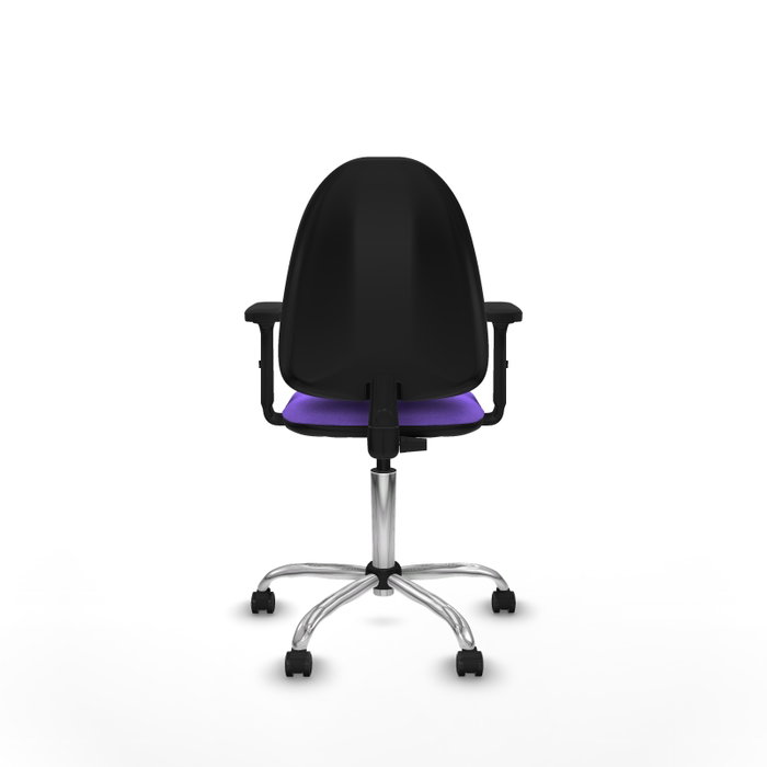 PIQUERAS Y CRESPO Silla de oficina Aýna color lila con base cromada