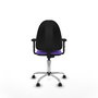 PIQUERAS Y CRESPO Silla de oficina Aýna color lila con base cromada