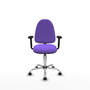 PIQUERAS Y CRESPO Silla de oficina Aýna color lila con base cromada