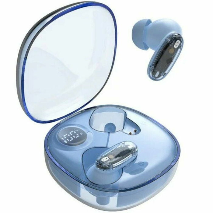 Mars Gaming MHIB2 Auriculares Bluetooth con Estuche de Carga, Azul