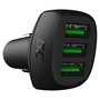 Green Cell PowerRide 3xUSB Ultra Charge CADGC01 Negro